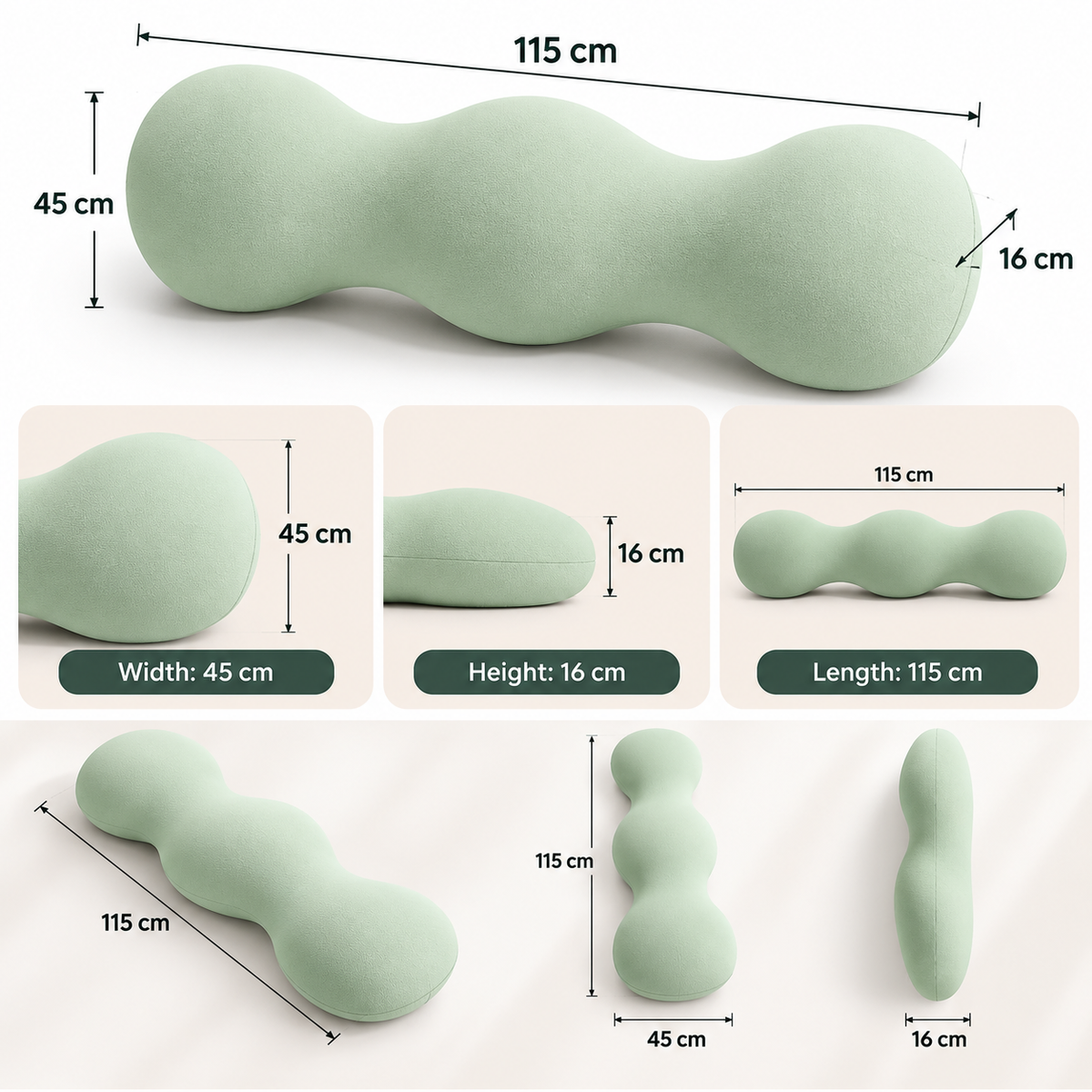 Lazivo CloudHug™ Side Sleeper Body Pillow