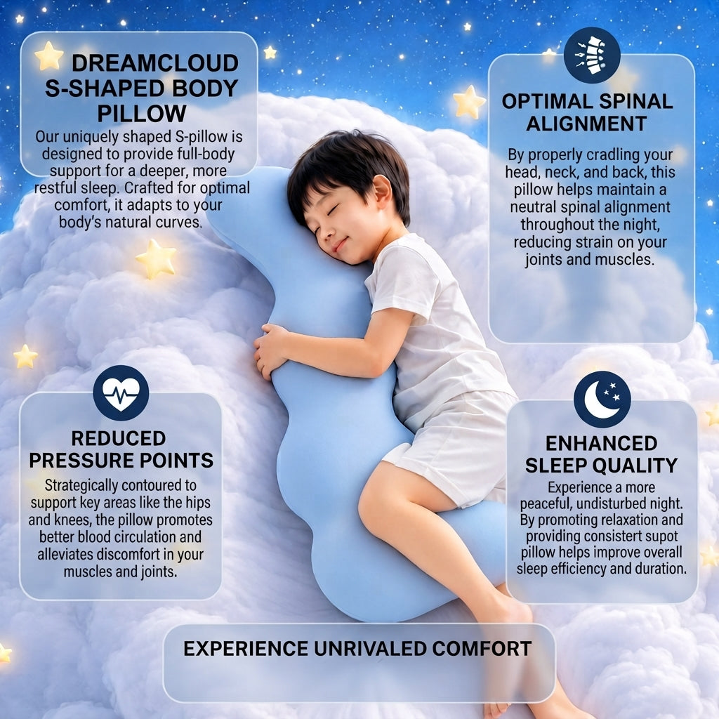 Lazivo CloudHug™ Junior Body Pillow