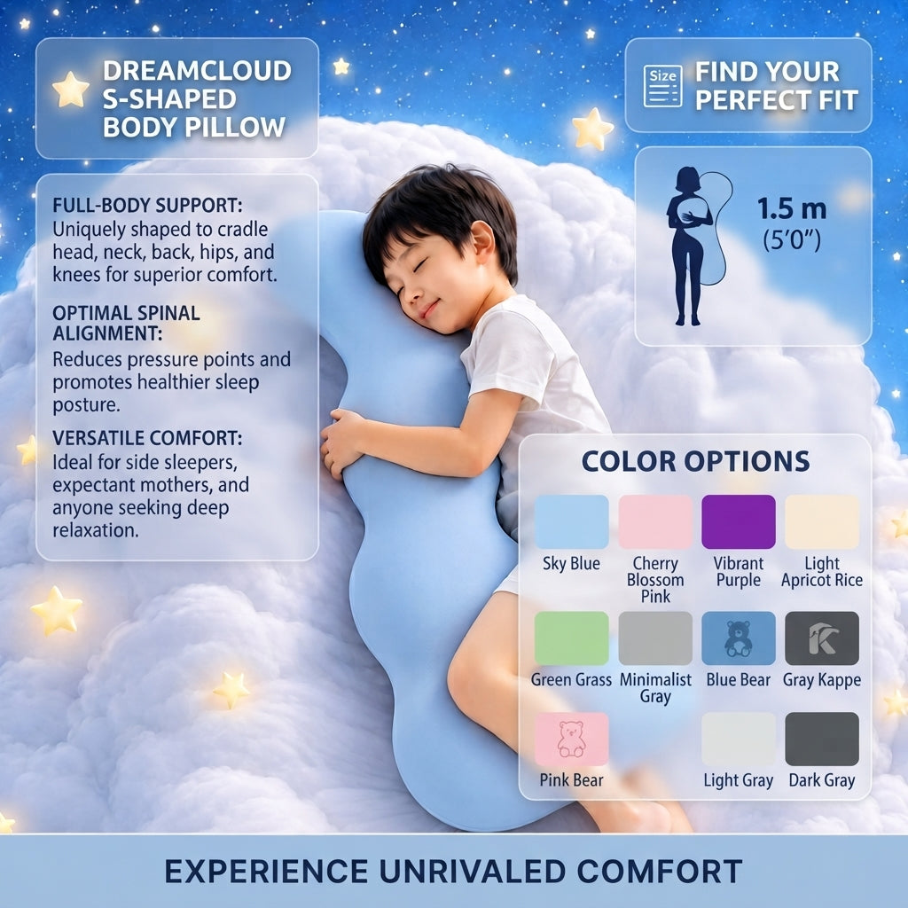 Lazivo CloudHug™ Junior Body Pillow